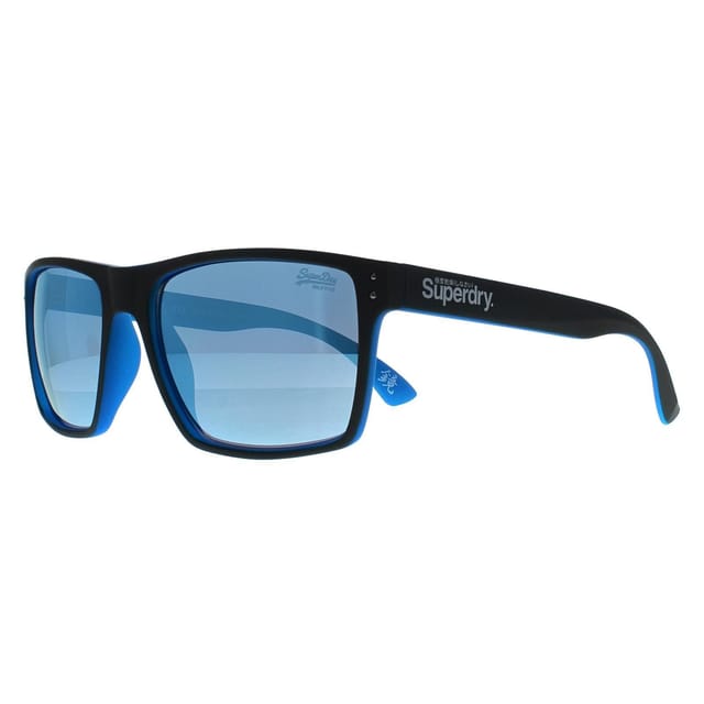 Superdry Superdry Men's Square Matte Grey Fluro Blue Blue Mirror Kobe - 2