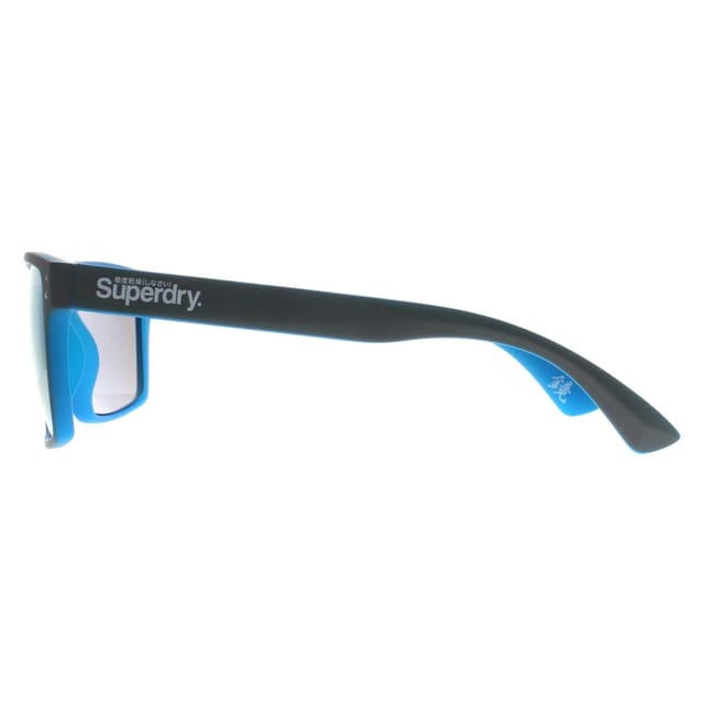 Superdry Superdry Men's Square Matte Grey Fluro Blue Blue Mirror Kobe - 3