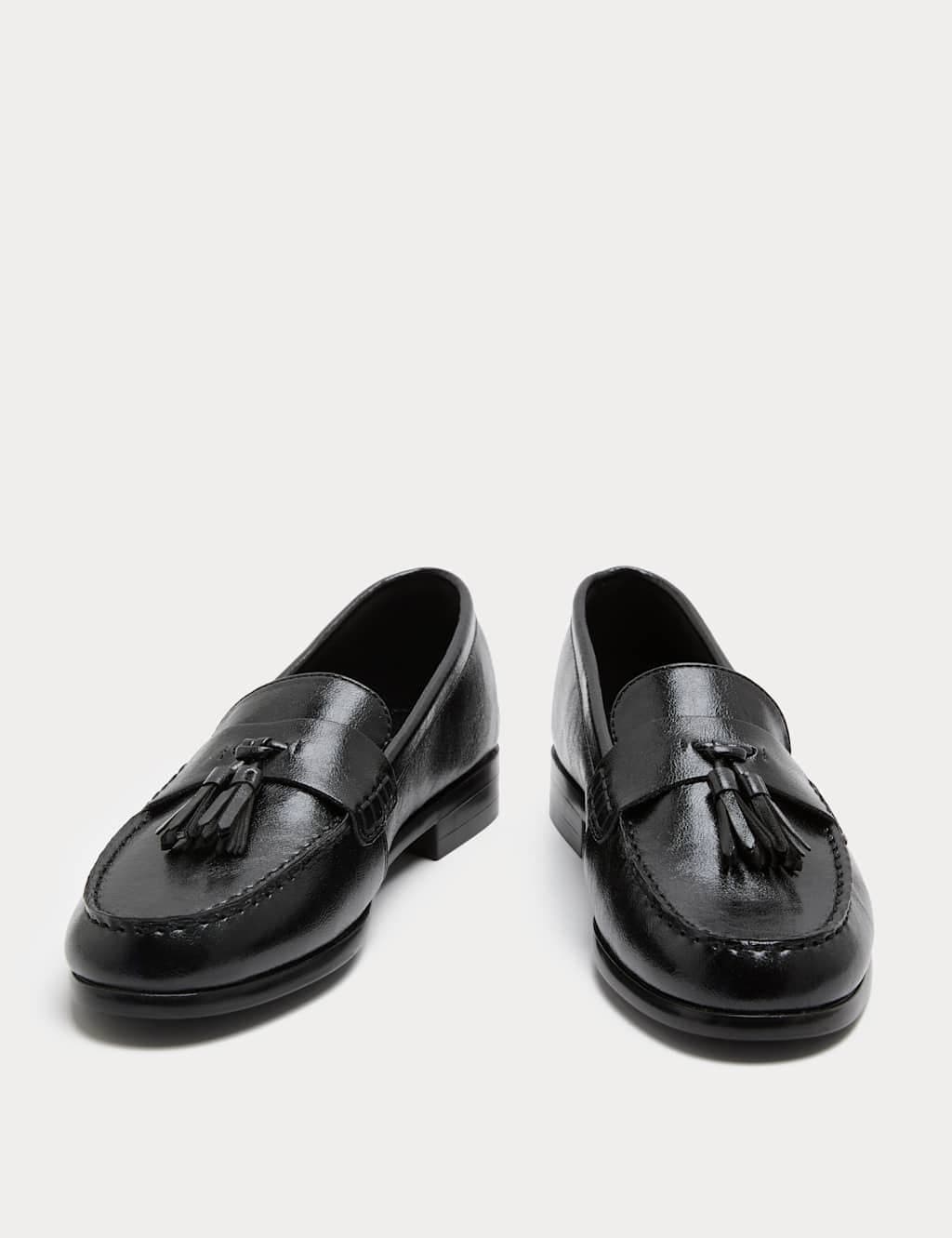 Marks & Spencer M&S Tassel Block Heel Loafers Black