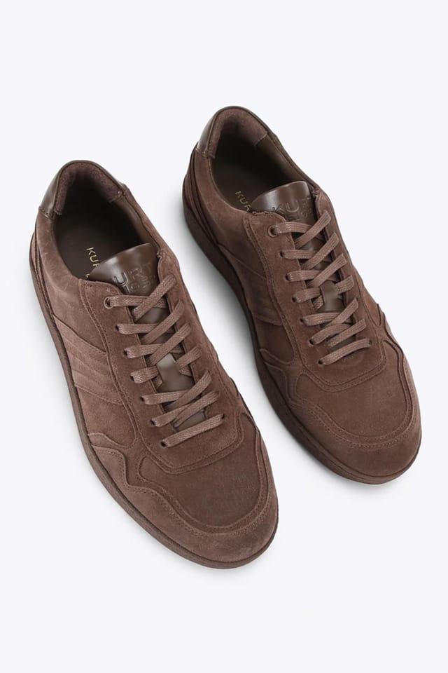 Kurt Geiger London Kurt Geiger London Men's 'Lloyd 2 Drench' Suede Trainers in Brown - 2