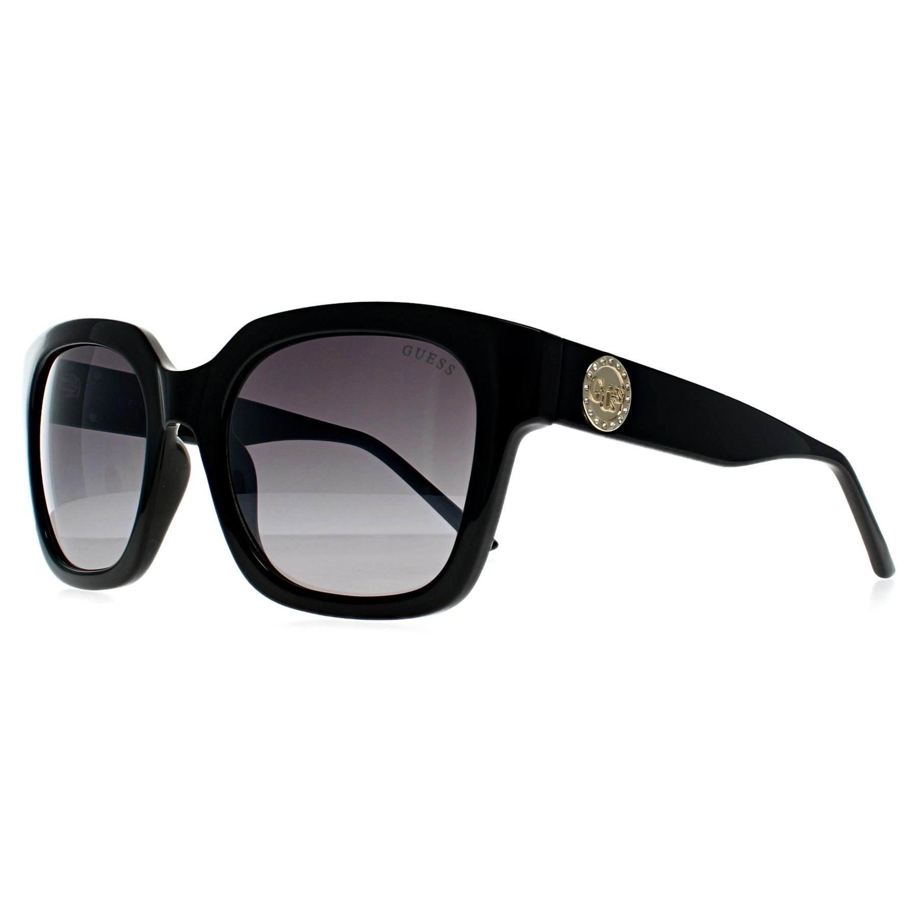Guess Guess Women's Square Shiny Black Grey Gradient GF6128 - 2