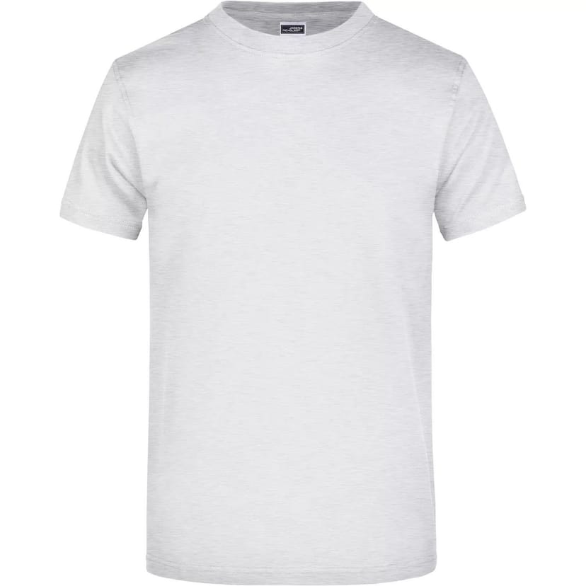 James and Nicholson James and Nicholson Men's Heavyweight Crew Neck T-Shirt in White - 1
