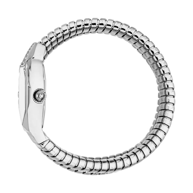 Just Cavalli Just Cavalli Women's Snake Watch Silver Color Case, Silver Dial SS Bracelet - 3