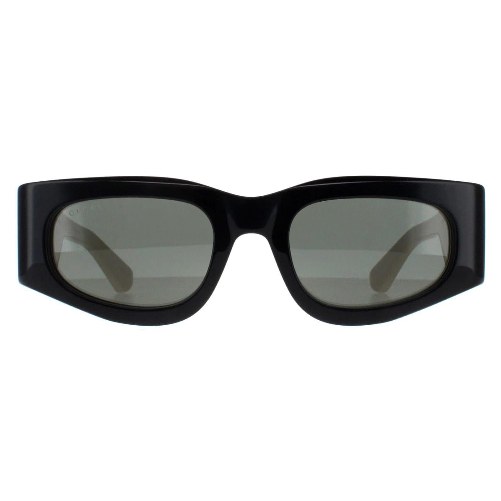 Gucci Gucci Women's Rectangle Black with Ivory Grey GG1664S