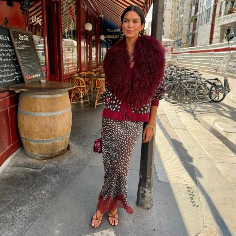 Never Fully Dressed Chocolate Deer Midi Maeva Skirt