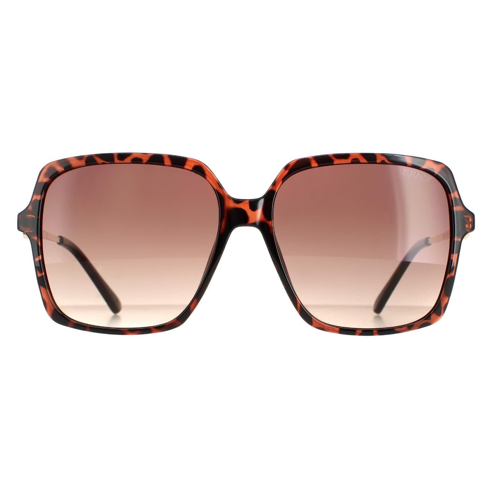 Guess Guess Women's Square Dark Havana Brown Gradient GF6131