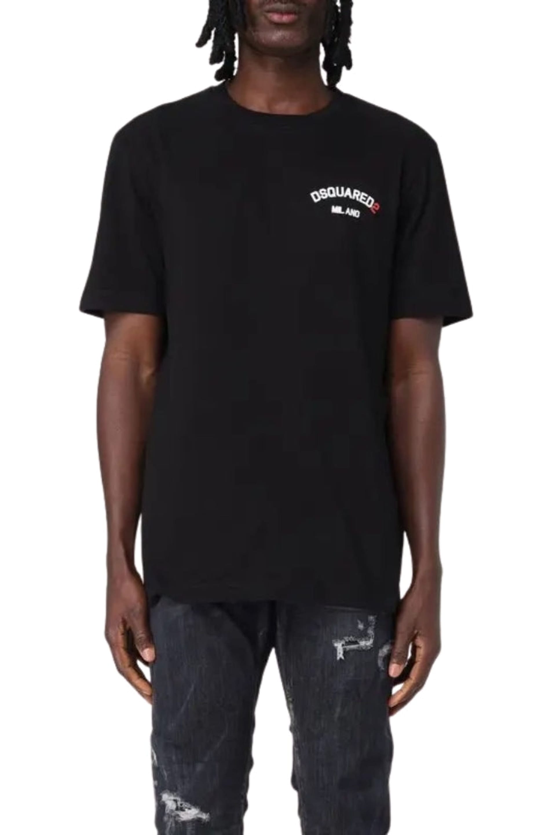 Dsquared2 Dsquared2 Men's Short Sleeve Round Regular Fit T-shirt in Black - 4
