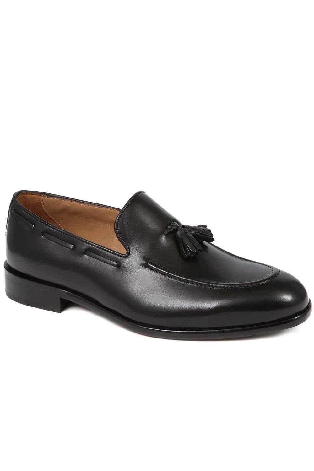 Jones Bootmaker Jones Bootmaker Men's Devon2 Leather Loafers in Black