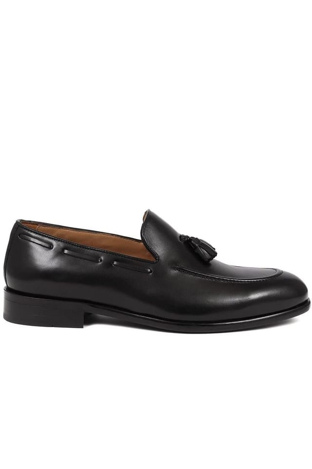 Jones Bootmaker Jones Bootmaker Men's Devon2 Leather Loafers in Black - 2