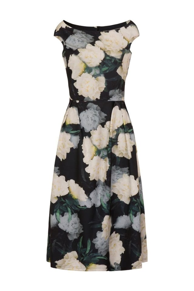 Hot Squash Hot Squash Women's Midi Length Tea Dress in White - 3