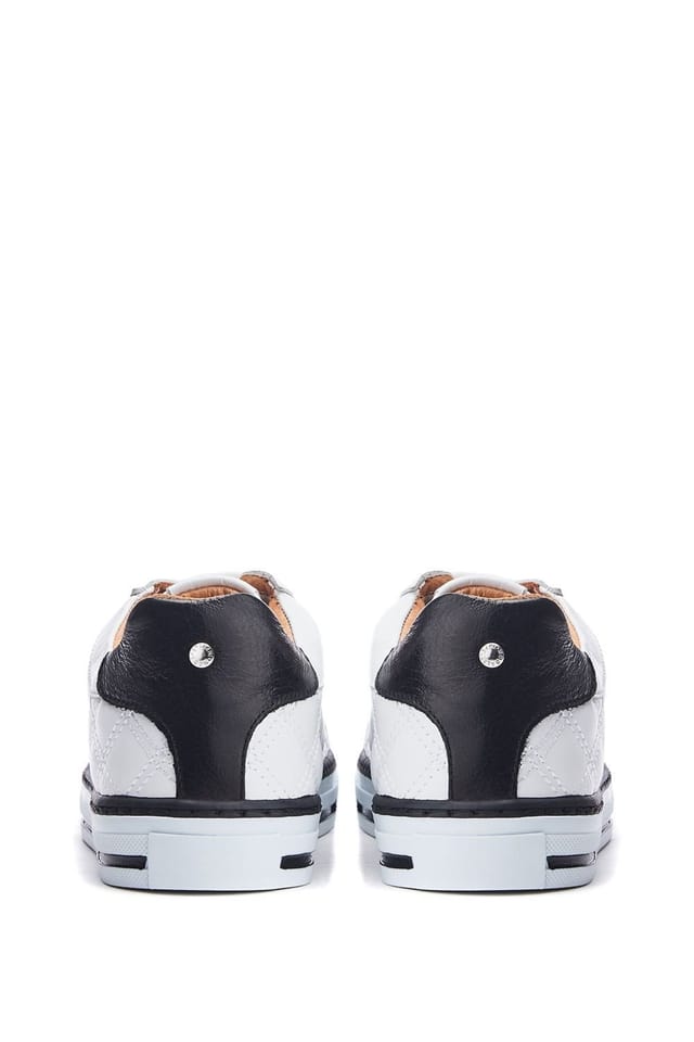 Moda in Pelle Moda In Pelle Women's 'Arzon' Leather New Trainers in White - 3