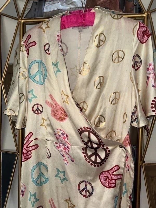 Never Fully Dressed Never Fully Dressed Peace Wrap Dress Size 10 NEW