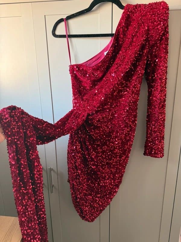 ASOS ASOS luxe red sequin dress