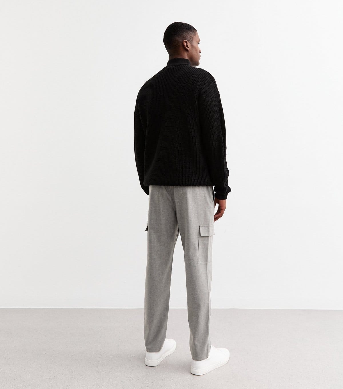 New Look Men's Grey Slim Cargo Trousers New Look - 4