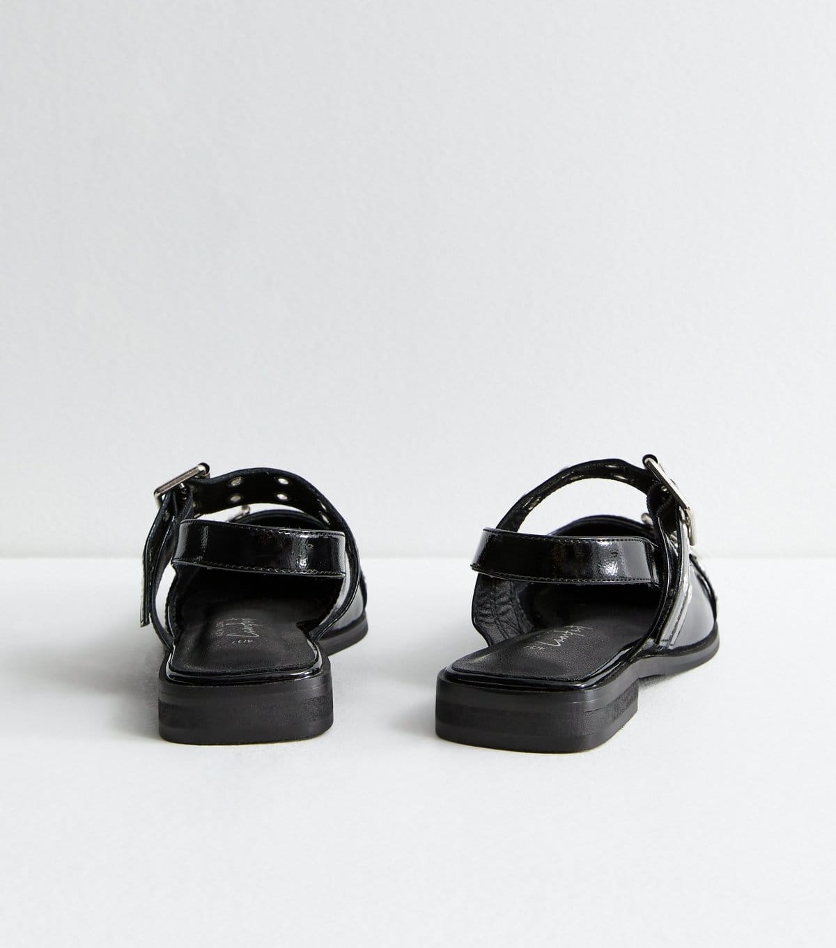 New Look Women's Black Patent Mary Jane Buckle Ballerinas New Look - 4
