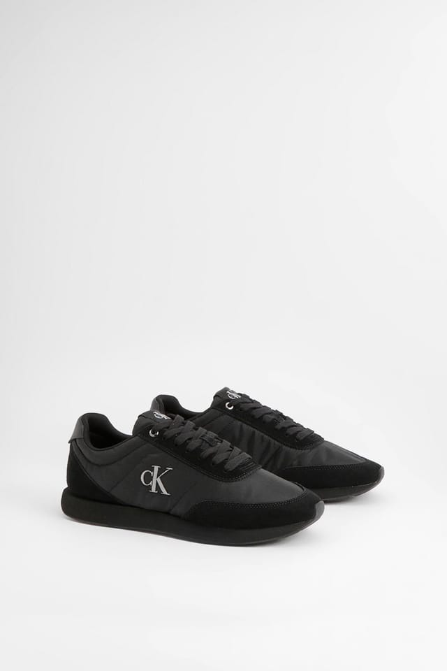 Calvin Klein Calvin Klein Men's Retro Runner Ess Mix Mat Triple Black - 2
