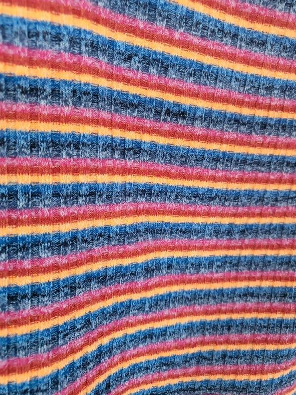 ASOS Multi-Color Striped Ribbed Crop Top
