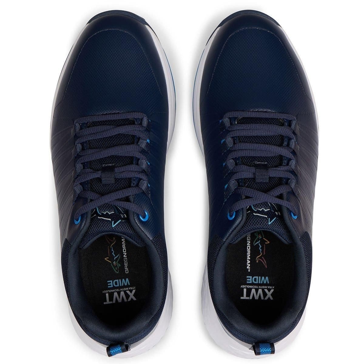 Greg Norman Greg Norman Men's XWT Comfort Waterproof Spiked Golf Shoes in Navy - 4