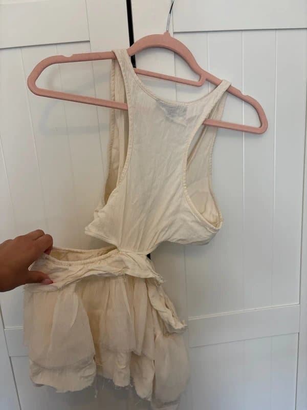 Bershka Tiered Cut Out Vest Top