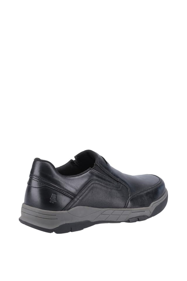Hush Puppies Hush Puppies Men's 'Fletcher' Smooth Leather Slip On Shoes in Black - 2