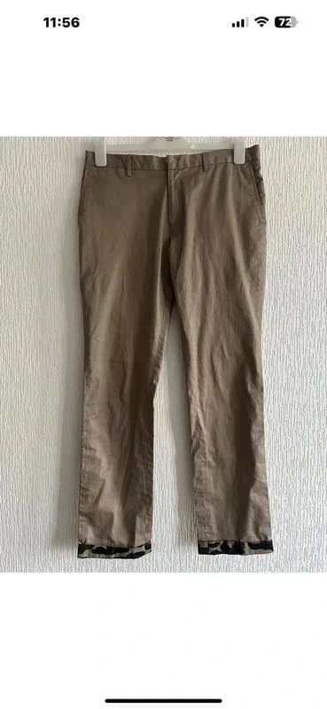Topman Taupe Khaki Chino Trousers 32R Topman Skinny