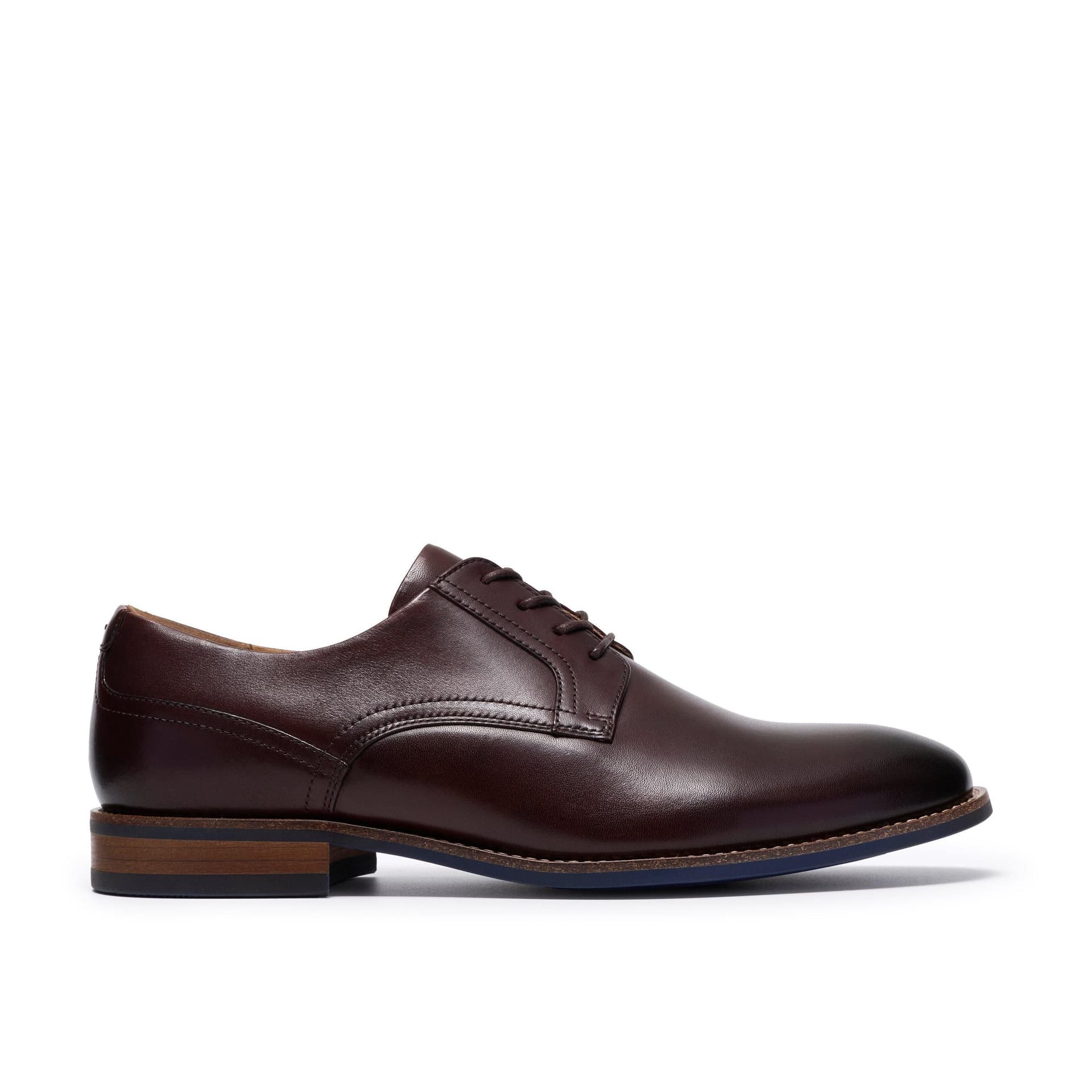 Clarks Clarks Men's Bowburn Lace Brown Leather Derby Shoes, Lace Up
