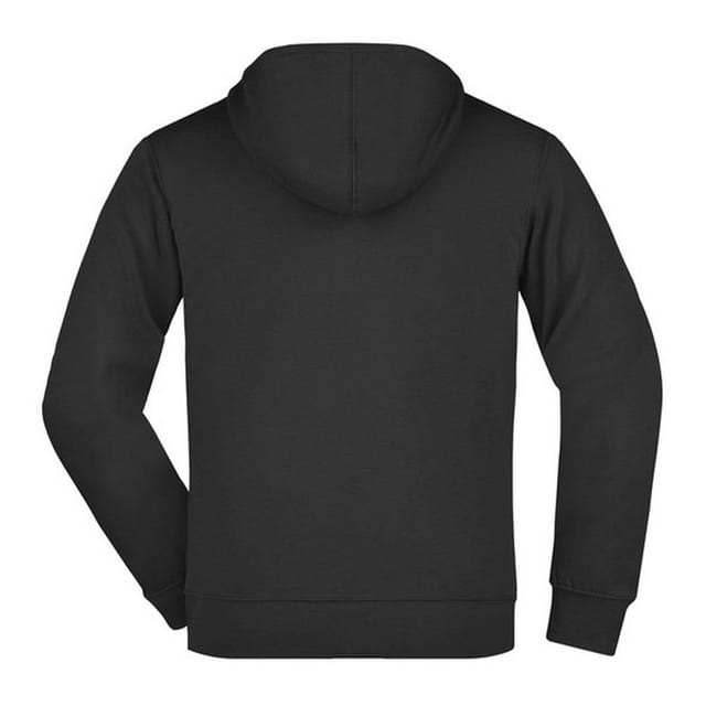 James and Nicholson James and Nicholson Men's Full Zip Hoodie in Black - 2