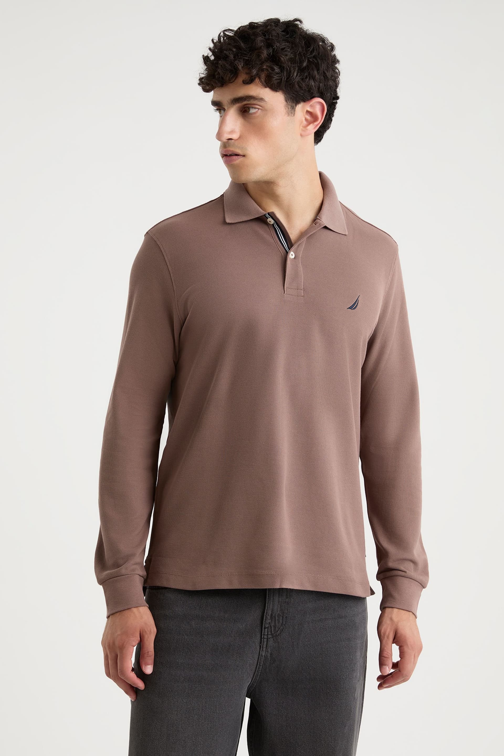 Nautica Nautica Men's Cabin Long Sleeve in Brown