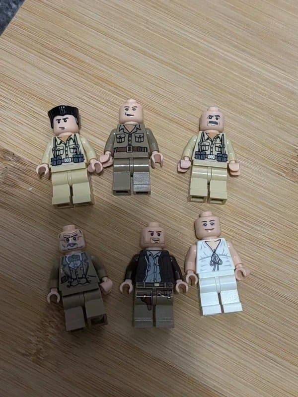 LEGO x6 Indiana Jones Lego Figures