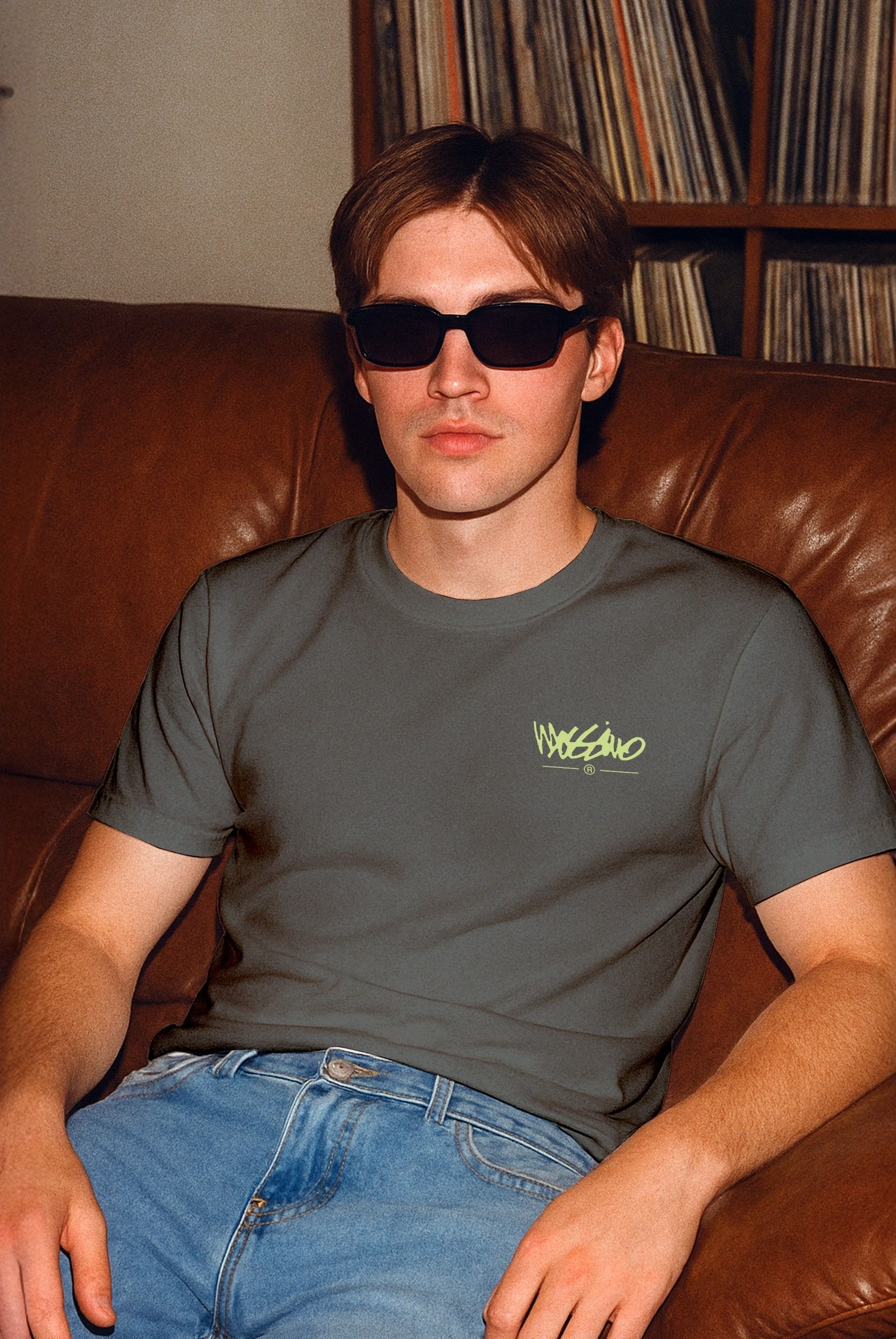 Mossimo Mossimo Men's Signature T-Shirt in Light Grey - 2