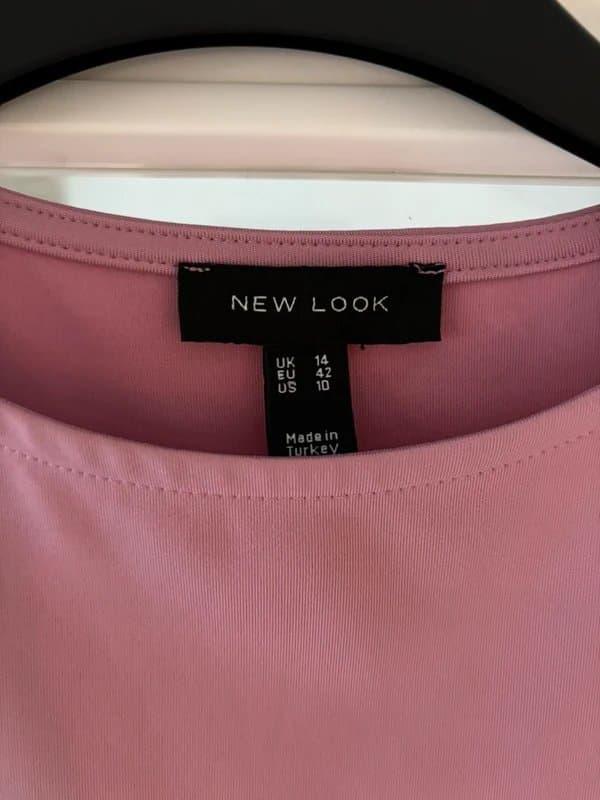 New Look Ladies New Look Pink Sleeveless Bodysuit - Size 14