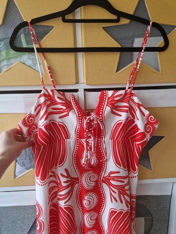 Farm Rio Farm Rio White Ainika Shell Maxi Dress size L (16-18)