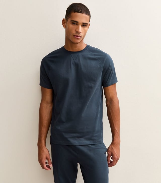 New Look Men's Navy Short Sleeve Top & Joggers Pyjama Set New Look - 2