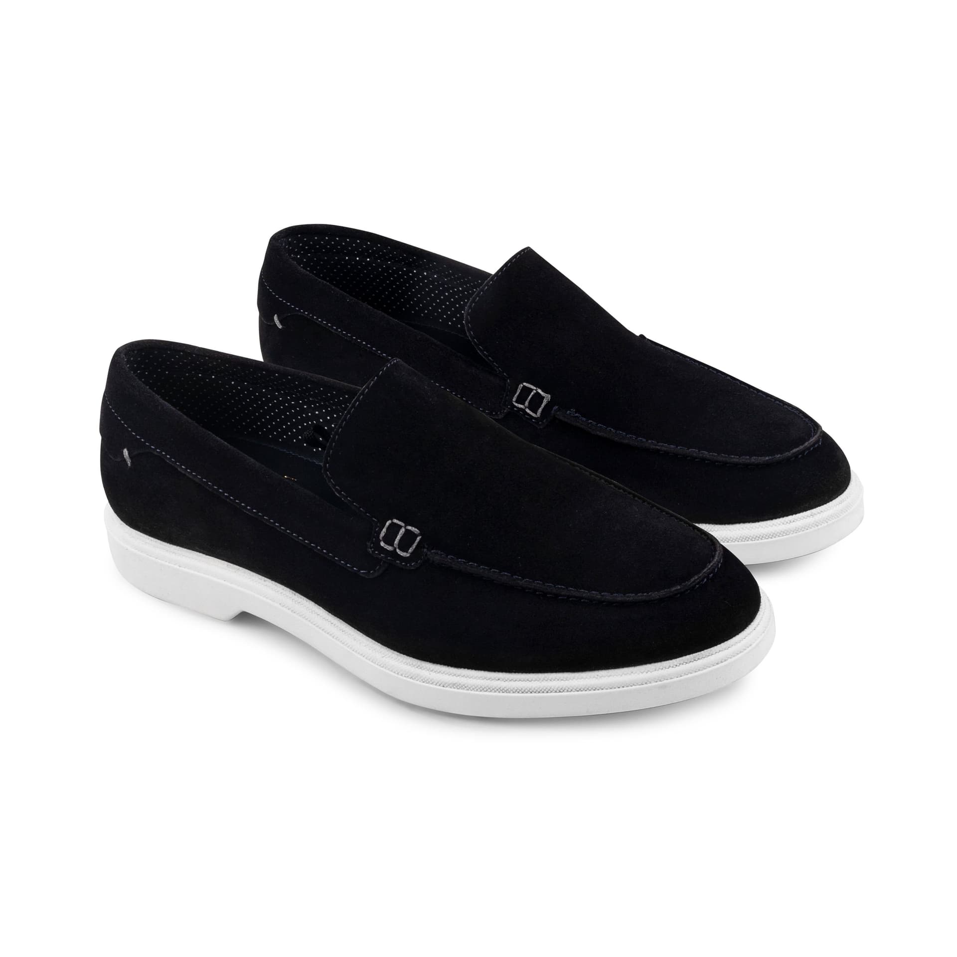 Amen Shoes Amen Shoes Navy Suede Penny Loafers