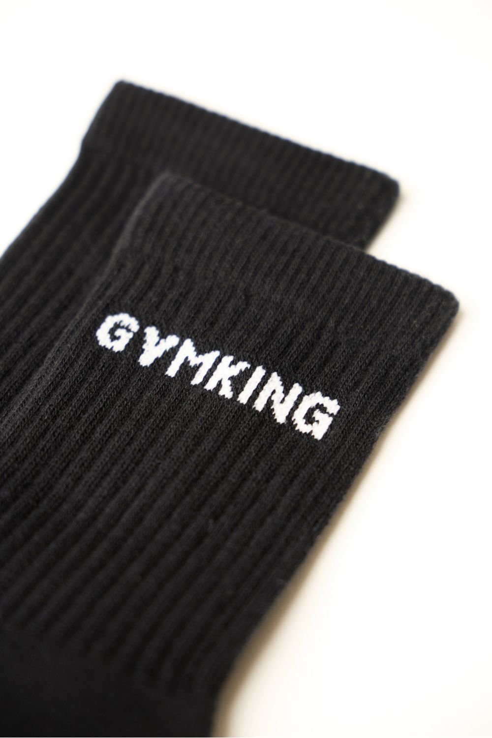 Gym King GYM KING Men's Linear Crew Sock (2Pk) Black in Beige - 4