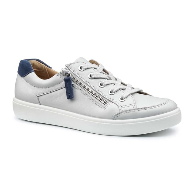 Hotter Hotter Women's Wide Fit 'Chase II' Deck Shoes in Light Grey - 2