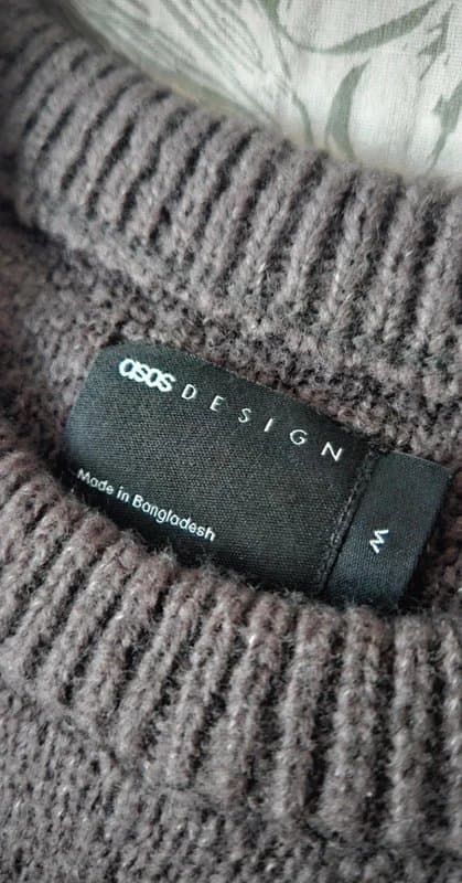 ASOS Design Grey Knitted Jumper