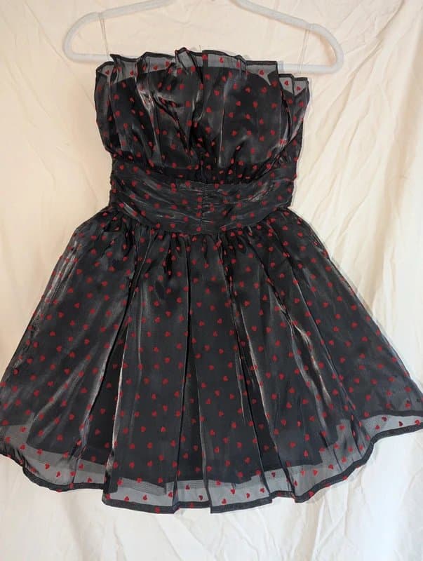 ASOS Stunning brand new with tags collective the label chiffon heart mini dress