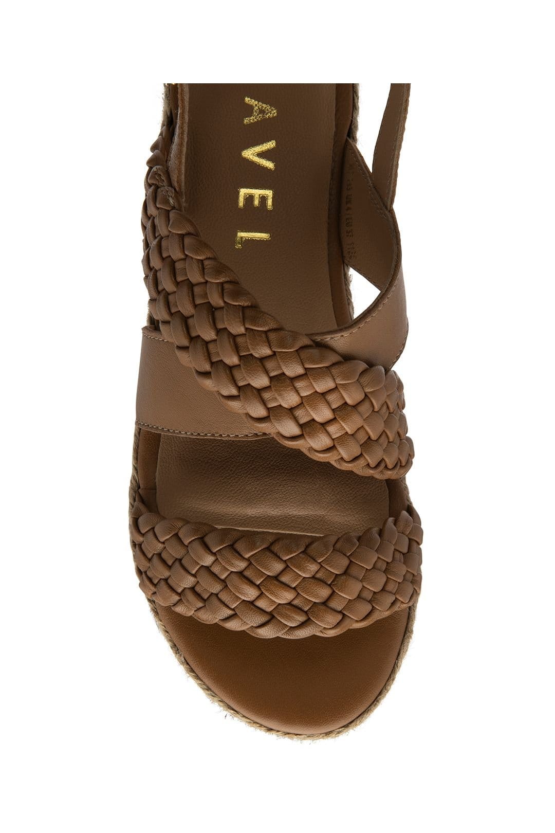 Ravel Ravel Women's 'Parton' Leather Slingback Sandals in Tan - 4