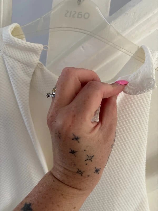 New Look Cream/White Ruched Cocktail Dress