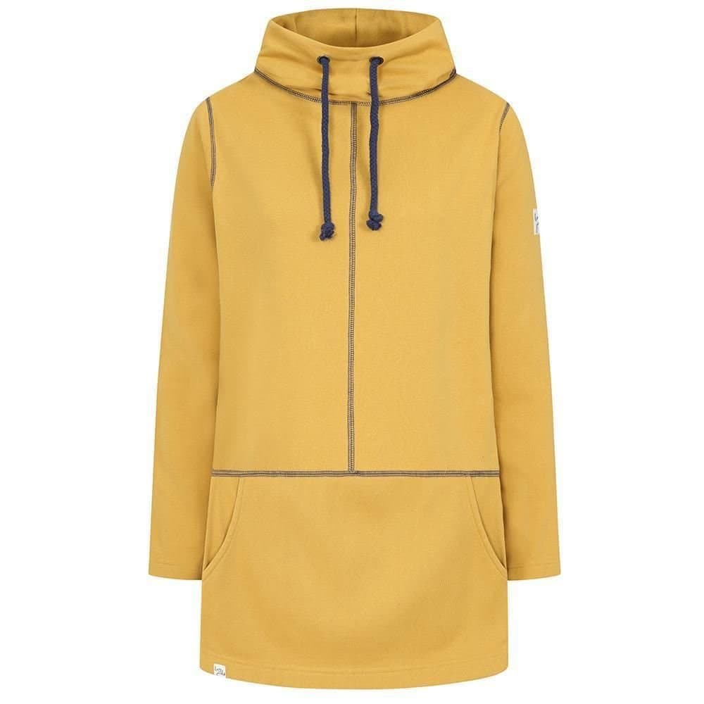 Lazy Jacks Lazy Jacks Women's High-Neck Sweatshirt in Mustard
