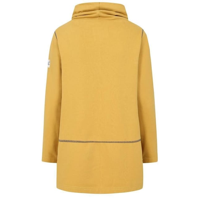 Lazy Jacks Lazy Jacks Women's High-Neck Sweatshirt in Mustard - 3