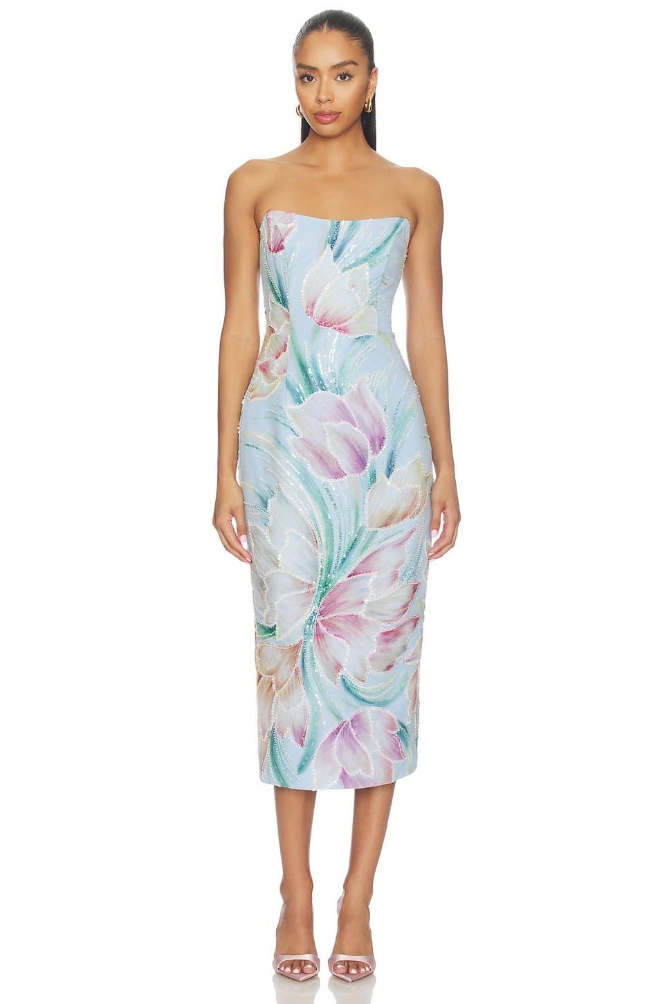 revolve Priselle Strapless Midi Dress