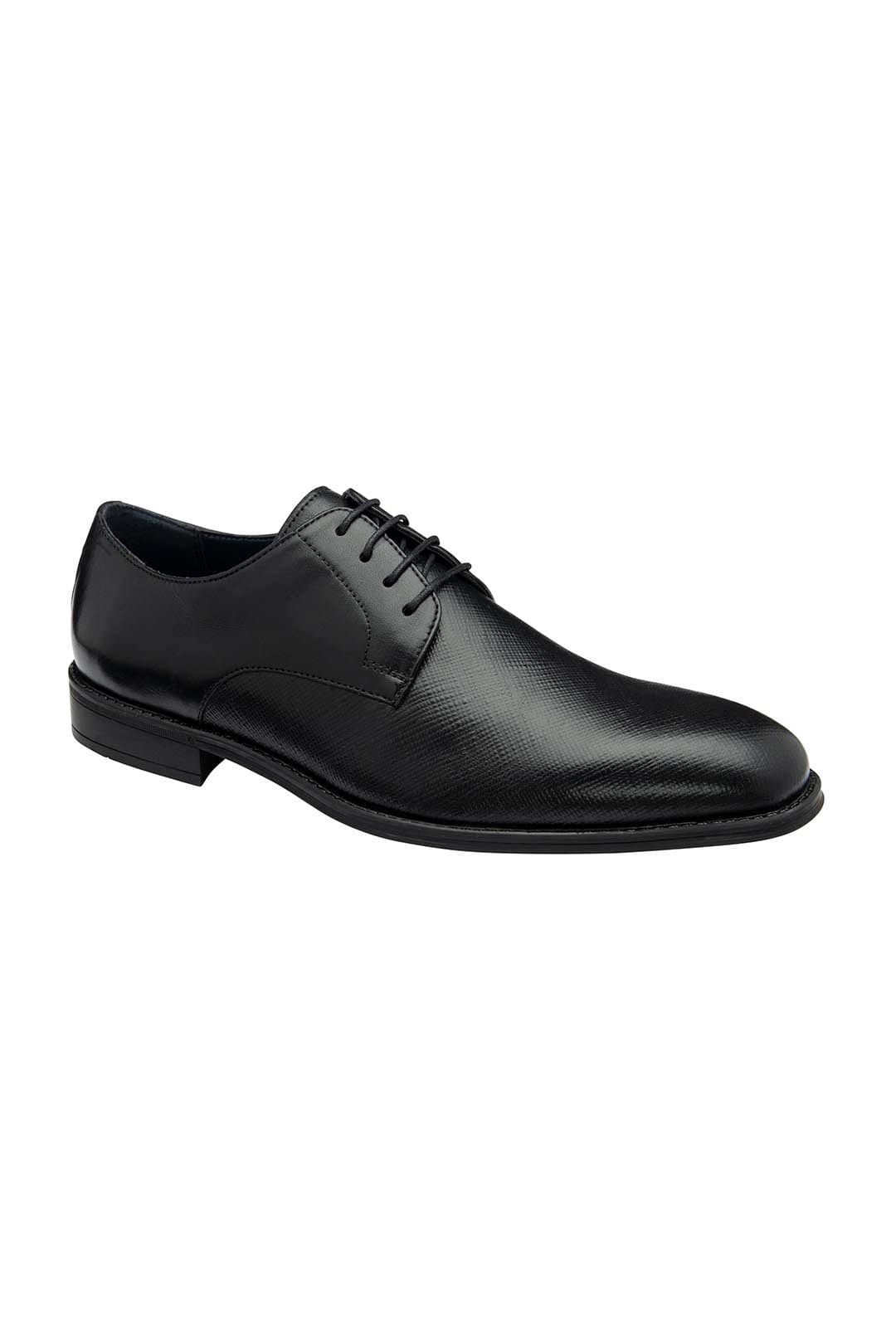 Lotus Lotus Men's Black 'Ripon' Leather Lace-Up Shoes