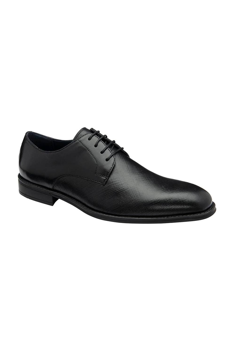 Lotus Lotus Men's Black 'Ripon' Leather Lace-Up Shoes - 4
