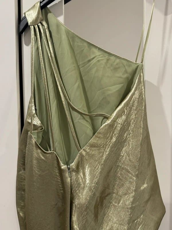 ASOS Pale sage green silk ASOS dress