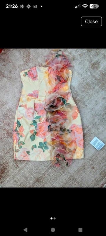 ASOS ASOS Organza Ruffle Dress