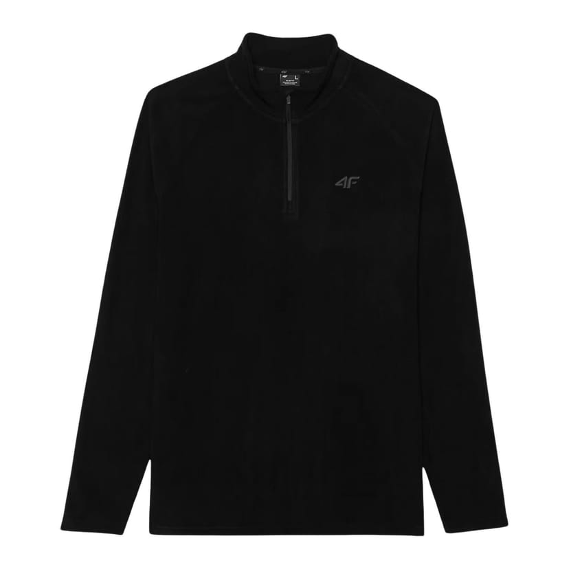 4F 4F Men's Fleece Thermoactive Sweatshirt in Black - 1