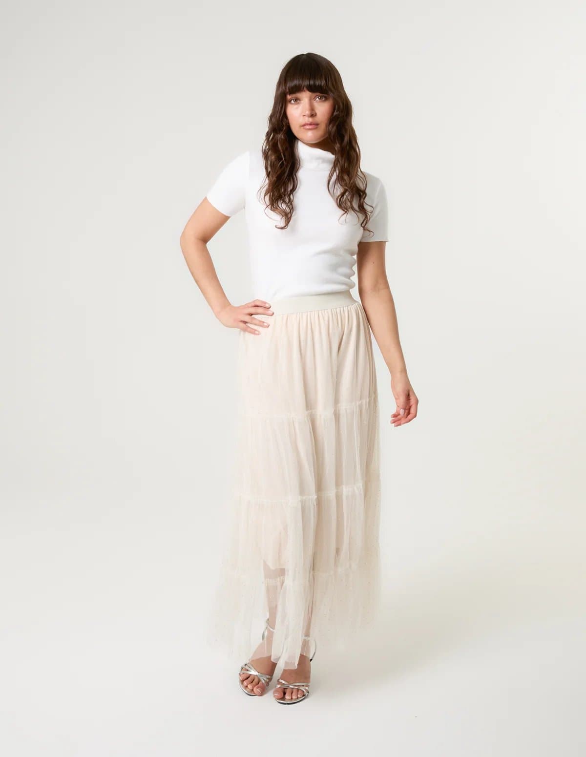 Blue Vanilla Long Layered Skirt