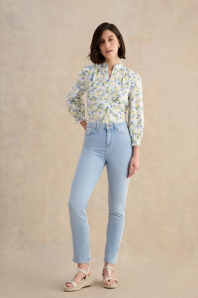 Hobbs London Hobbs London Women's Macy Slim Jean in Light Blue - 3